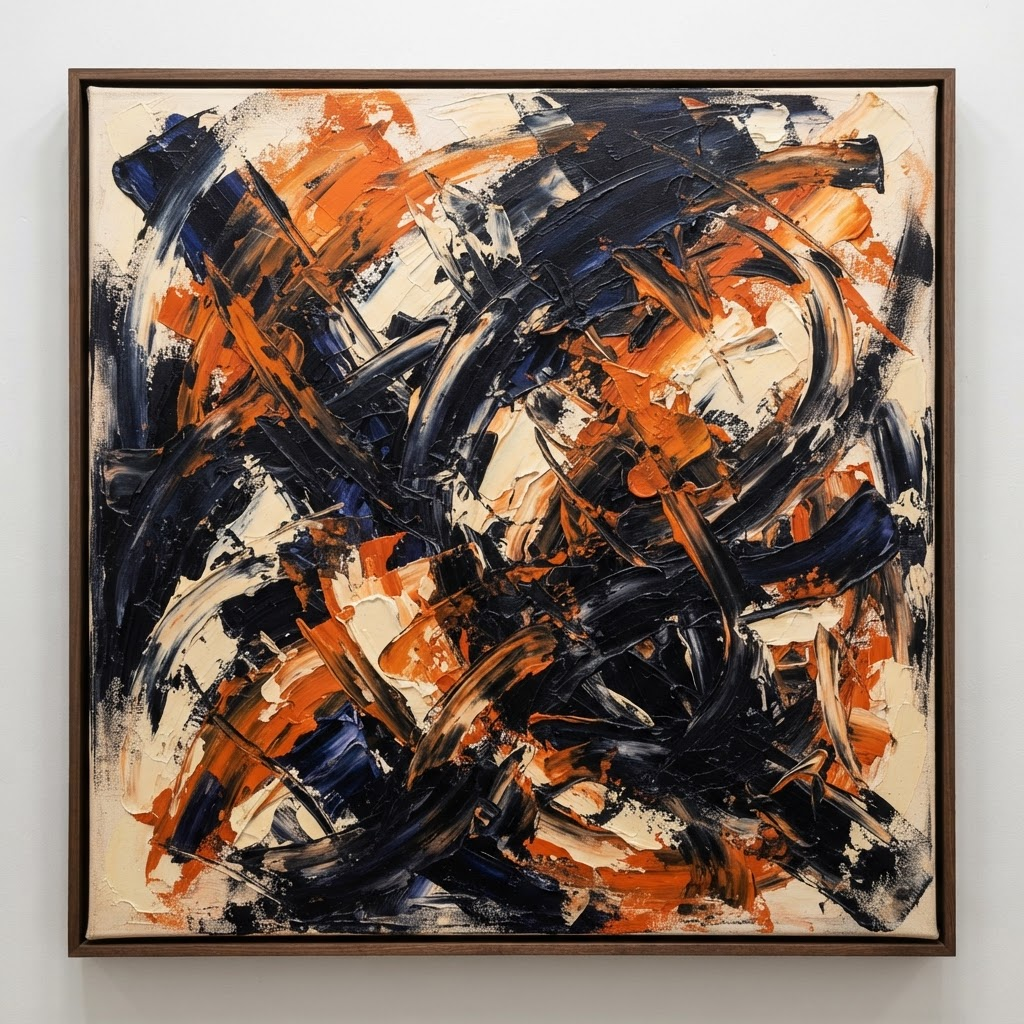 Undertow — Oil and cold wax on canvas